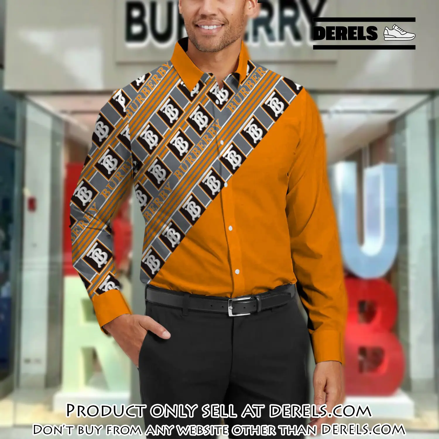 Burberry long sleeves button down shirt for elegant men lsb1014 dr3037742